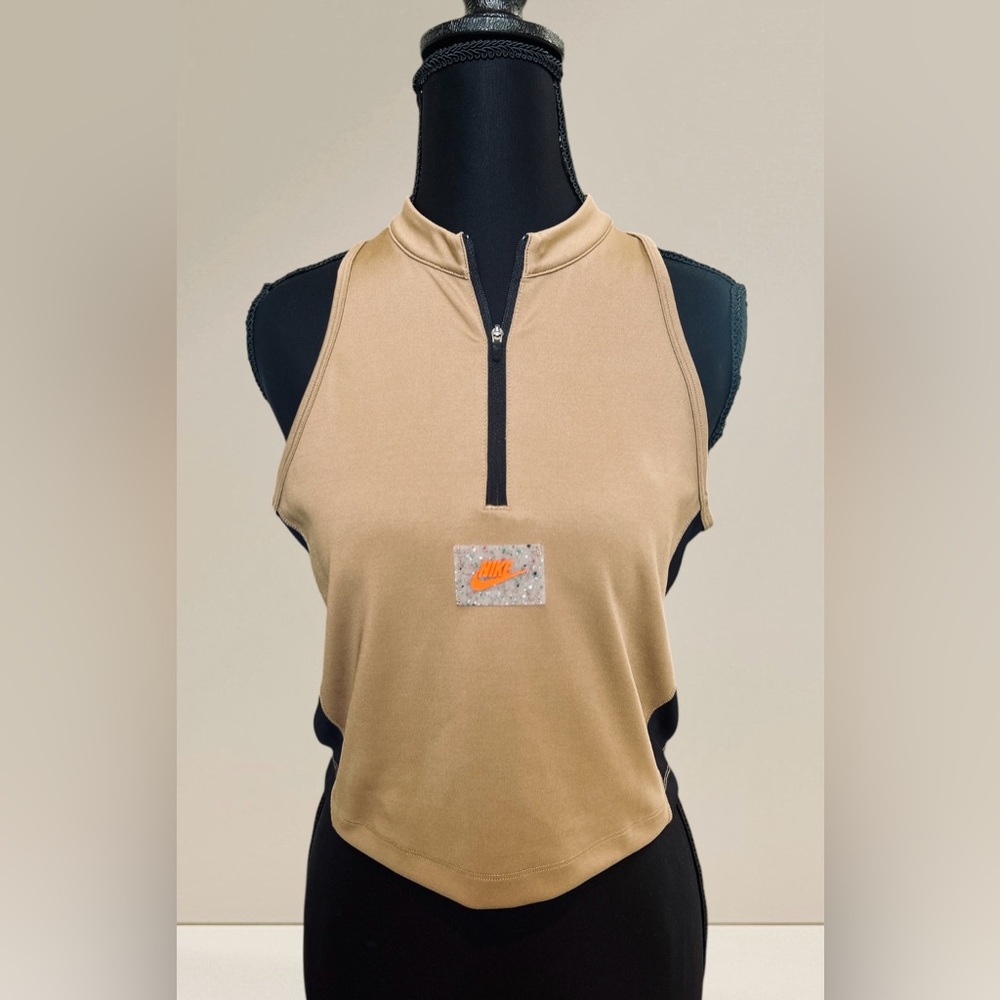 Nike Sportswear 1/2 Zip Tank Top - Dark Driftwood - Medium